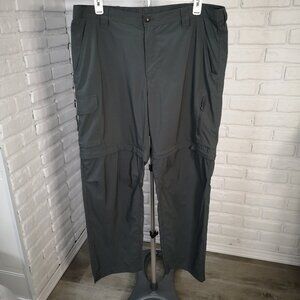 Columbia Men's Size 42/32 Grey/Green Zip Off UVA & UVB Protection Pants